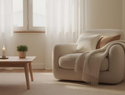 découvrez comment créer une ambiance cocooning dans votre salon en utilisant peu d'objets, pour un espace chaleureux, épuré et confortable.